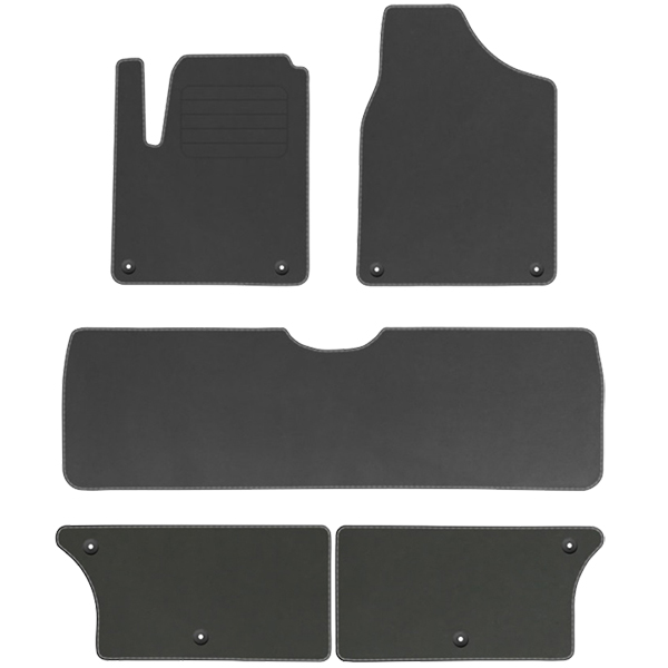 Vw Sharan I 1995 2010 velurové koberce Premium Grafit 7-MÍSTNÉ