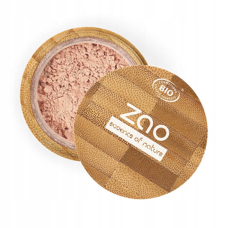 Puder mineralny jedwabisty do twarzy matujący Ecocert Zao Pinkish beige 502