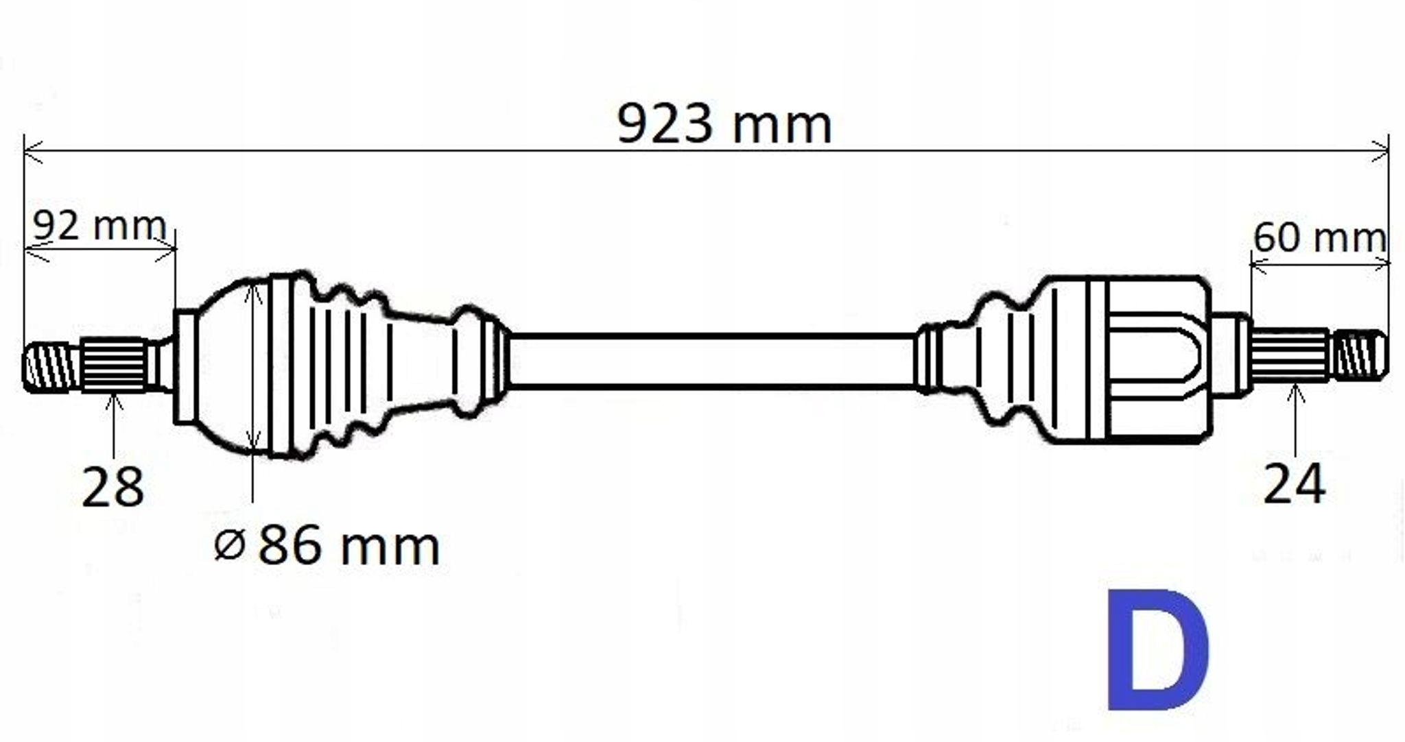 Poloosa Nap.c Berlingo III 18> Pravá T6241