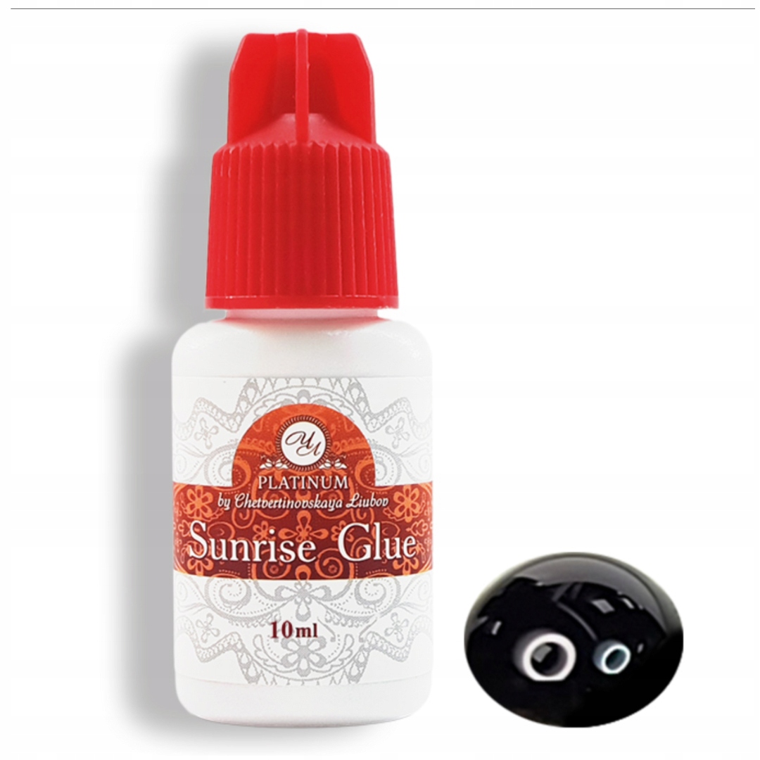 Lepidlo na prodlužování řas Sunrise černé 10 ml Platinum