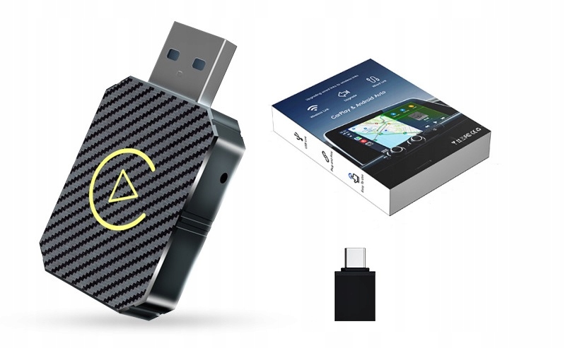 Bezprzewodowy Adapter Android Auto CarPlay 2 W 1 Wtyczka