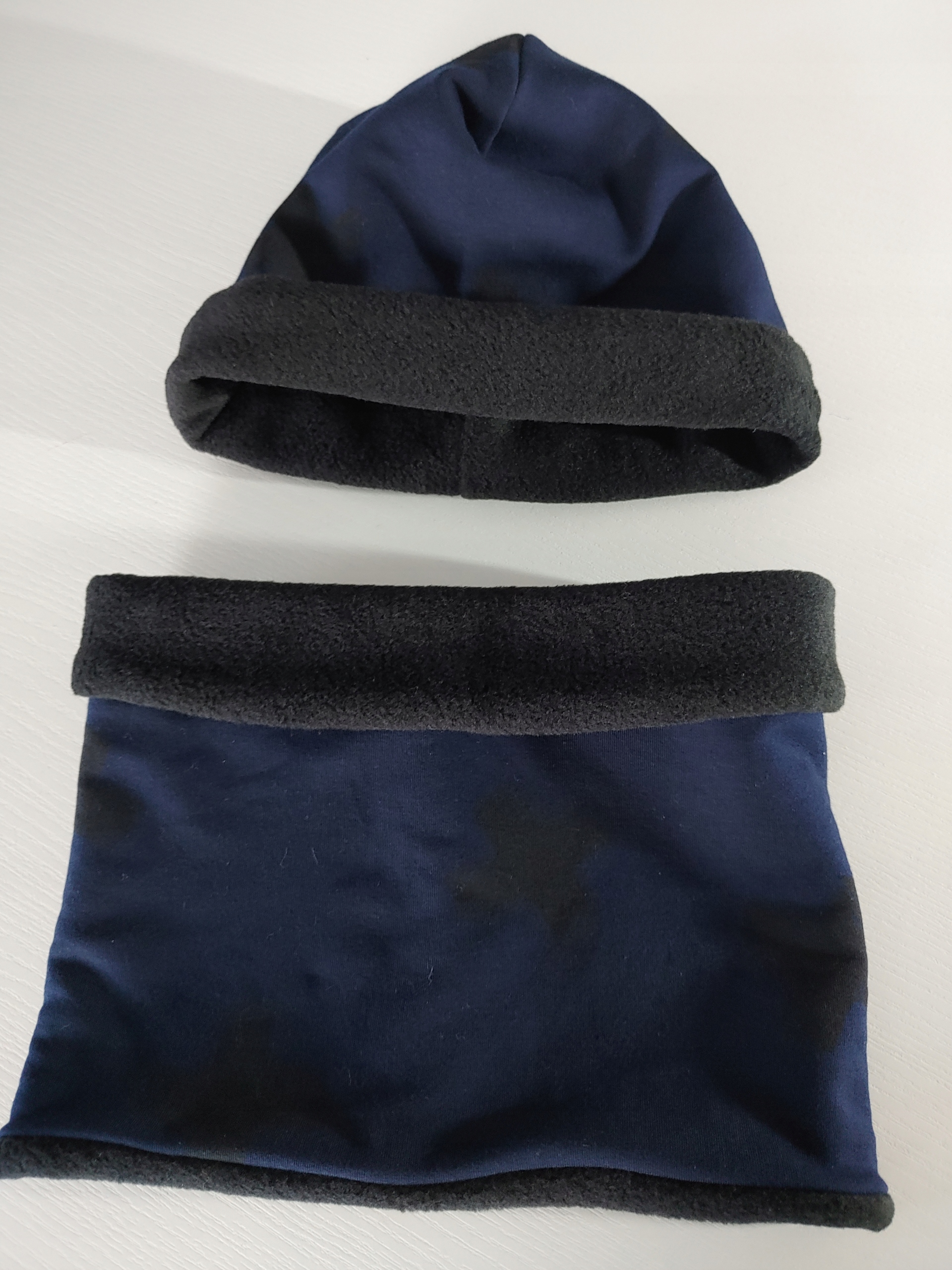 ZIMOWY KOMPLET CZAPKA + KOMIN - Polar roz. 54-60 Marka Inna marka