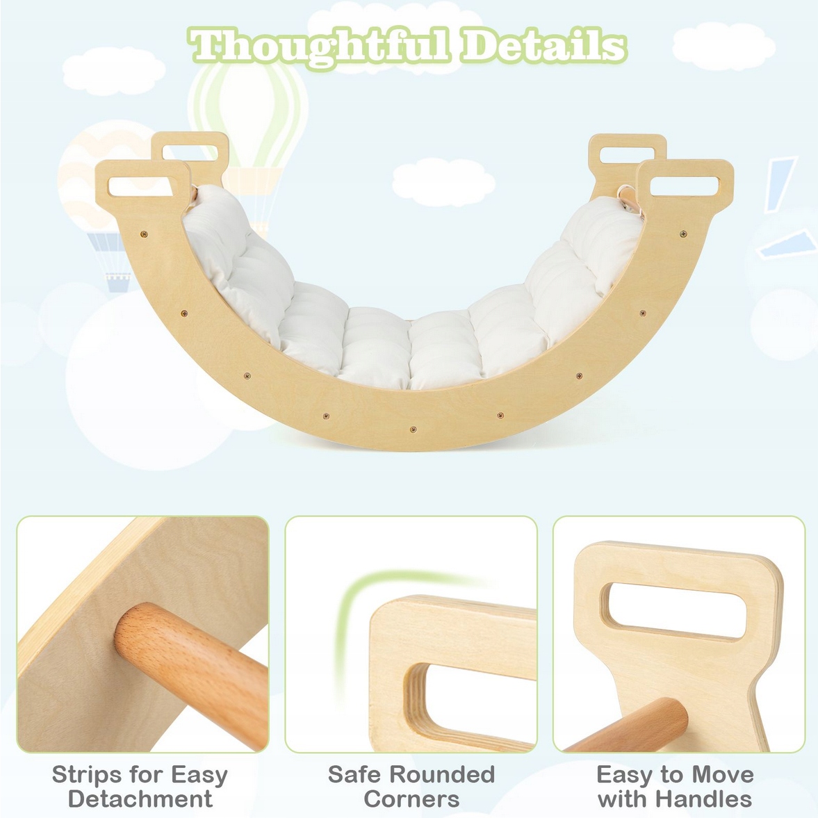 Łuk wspinaczkowy bujak huśtawka dla dzieci 2w1 EAN (GTIN) 0783501271864