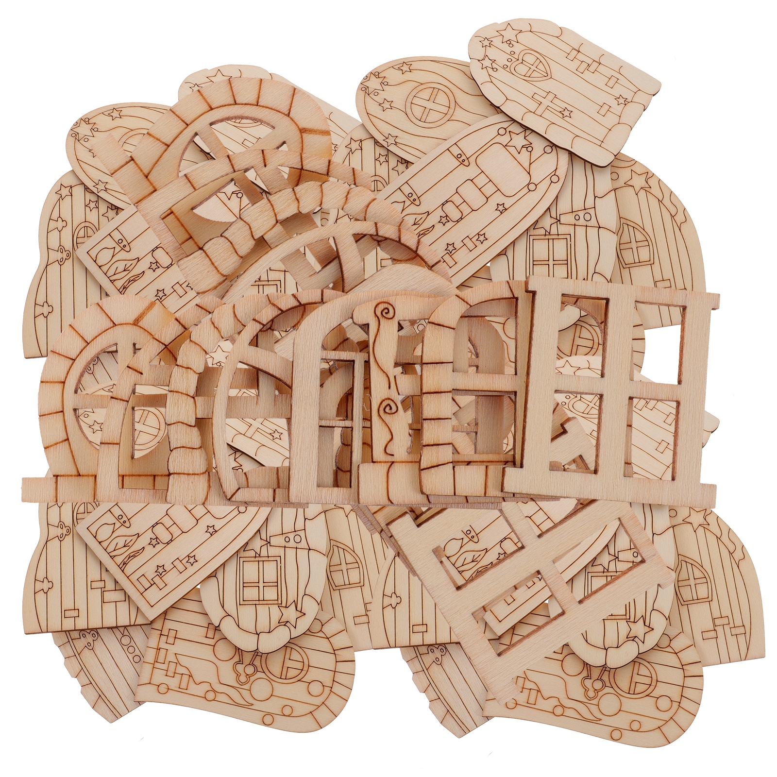 DRZWI I OKNO WRÓŻKI PASUJĄCE DO DEKORACJI DOMU MINI OGRÓD DOMOWY Rodzaj narzędzia dłuto