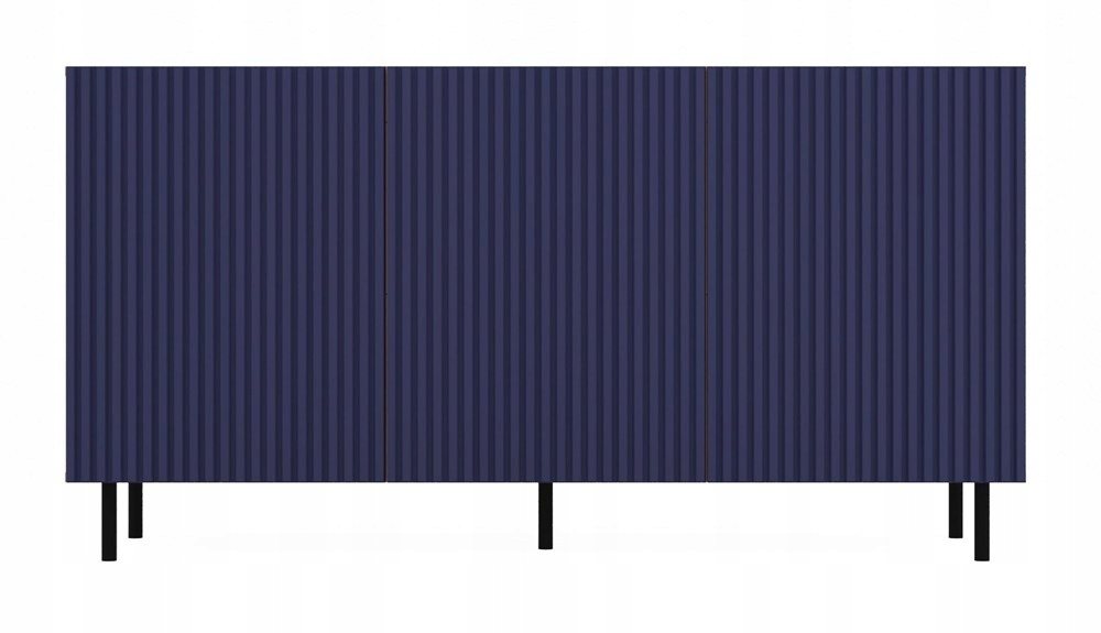 KOMODA 150 cm SZAFKA NOWOCZESNA POJEMNA PÓŁKI DRZWI LAMELE ARTISAN GRANAT Marka VMP