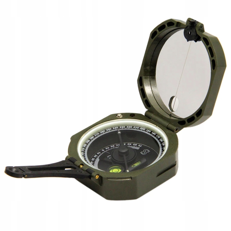 BUSOLA KOMPAS WOJSKOWY ARTYLERYJSKI M2 z poziomicą Cechy dodatkowe lusterko