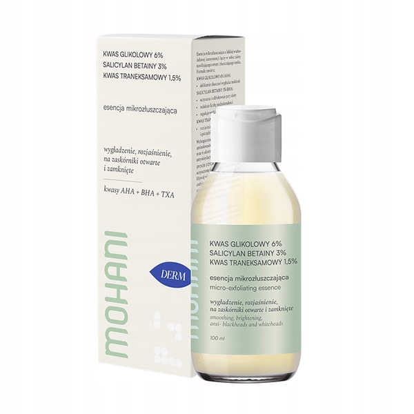 Mohani Rozjasňující mikroexfoliační esence zužující póry 100 ml