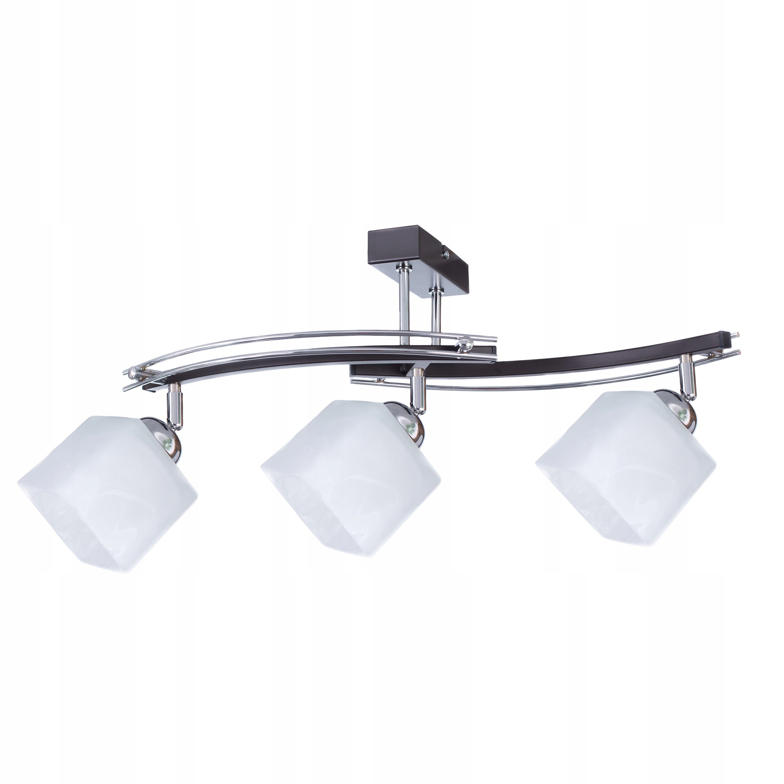 

Larry 3 wenge lampa wisząca chrom sufitowa