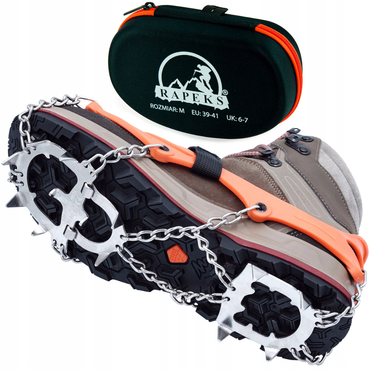 Raczki Na Buty Łańcuchy Z Kolcami Raczki turystyczne w góry Rapeks 39-41