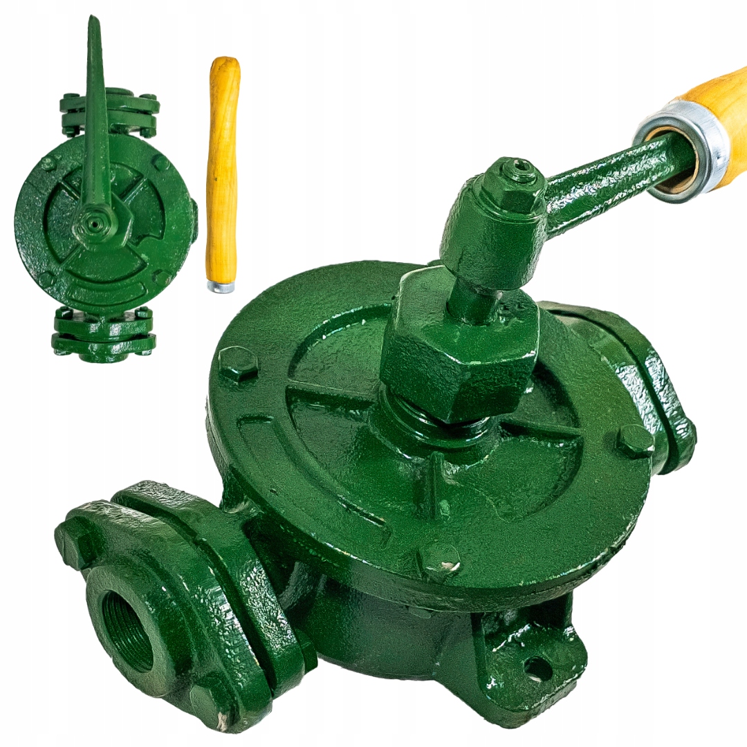 Pompa Ręczna Skrzydełkowa Kaciajka KN-2 1" Gw Żeliwna Solidna Mocna Wydajna