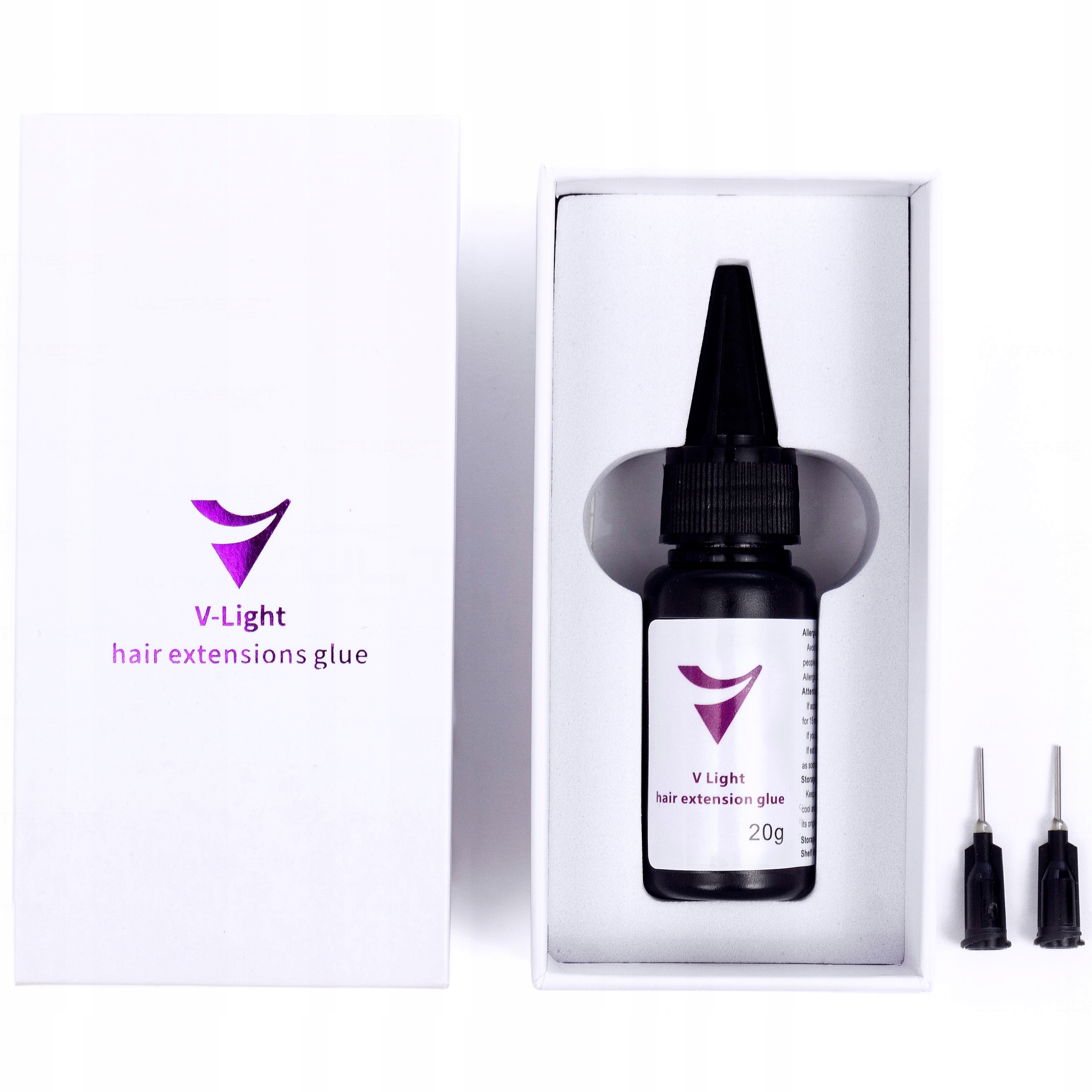 V-light Clear Przeźroczysty Klej Do Przedłużania Włosów Pasma Żel Glue Moc