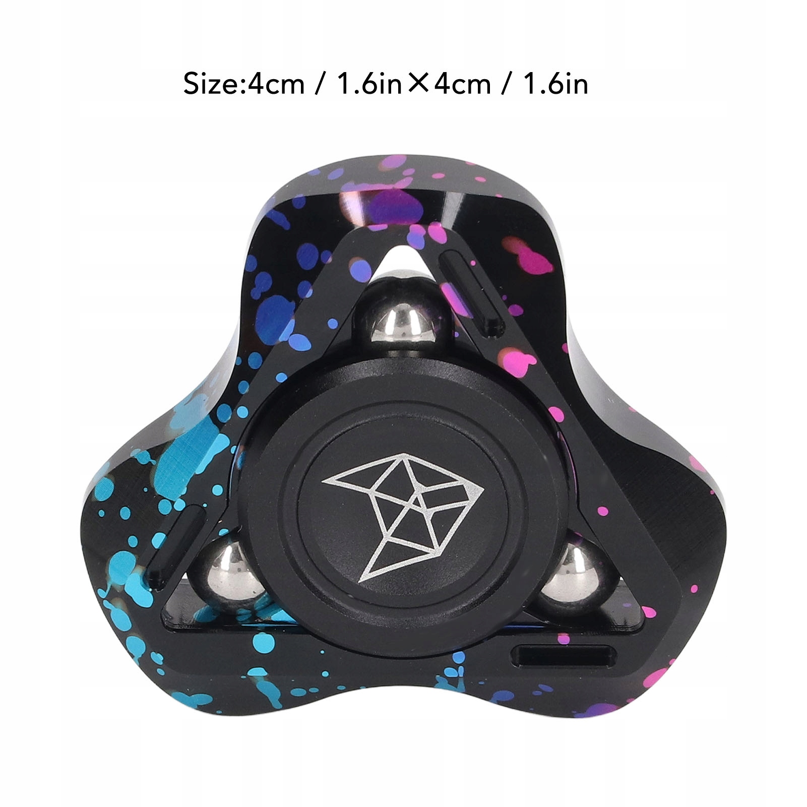 SPINNER FIDGET HAND SPINER STRESSZOLDÓ JÁTÉK ALUMÍNIUM ÖTVÖZET Termékmagasság 4 cm