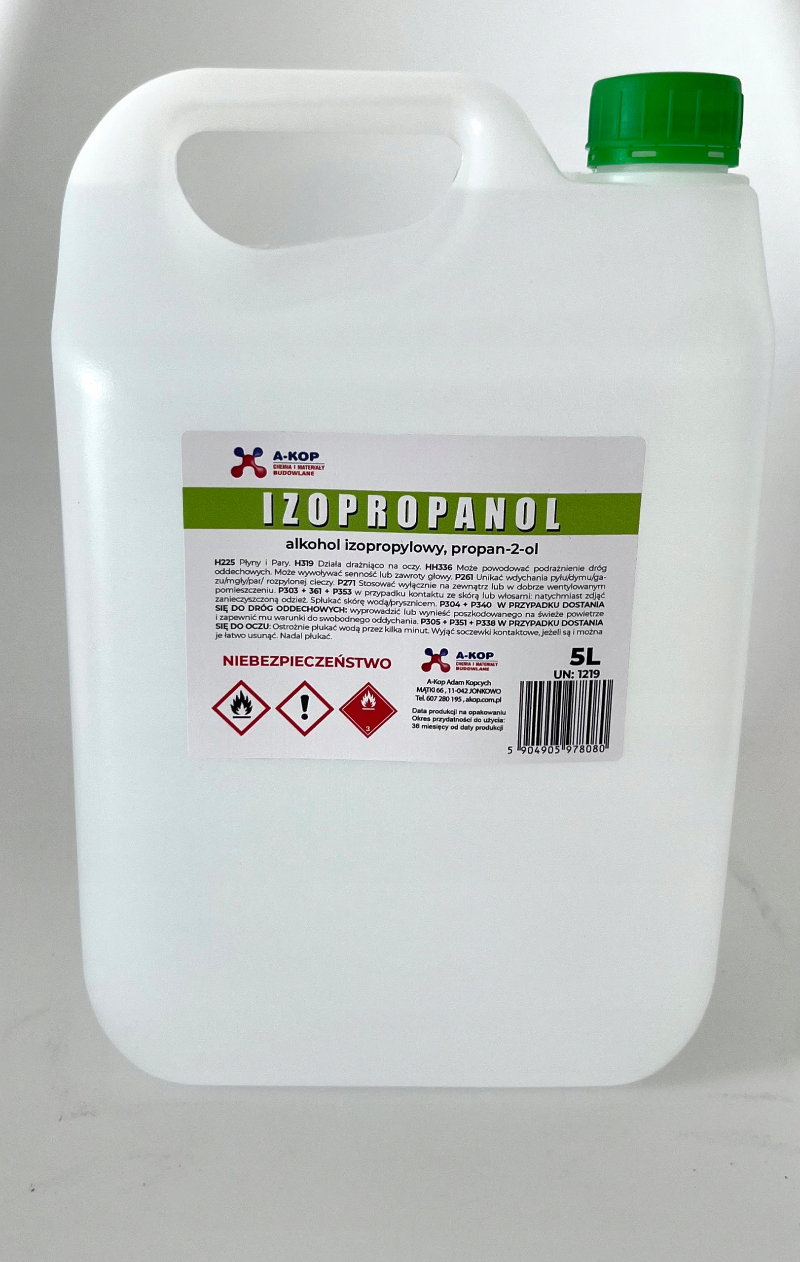 

Alkohol izopropylowy Ipa 99,7% Izopropanol 5L