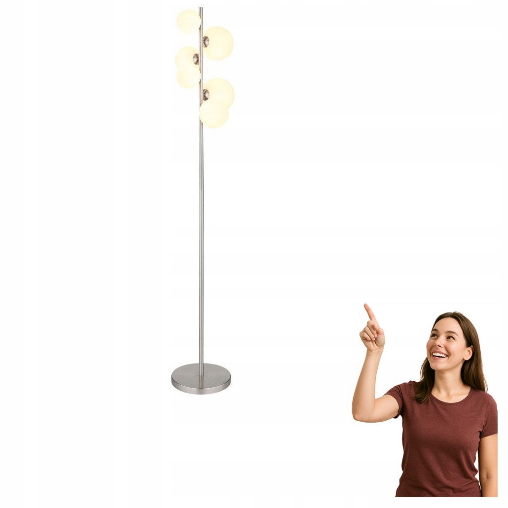 Podlahová lampa Riha 56140-6S Globo