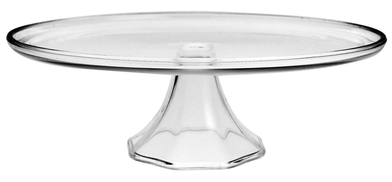

Solidna szklana tortownica patera Jasło ⌀ 32 cm