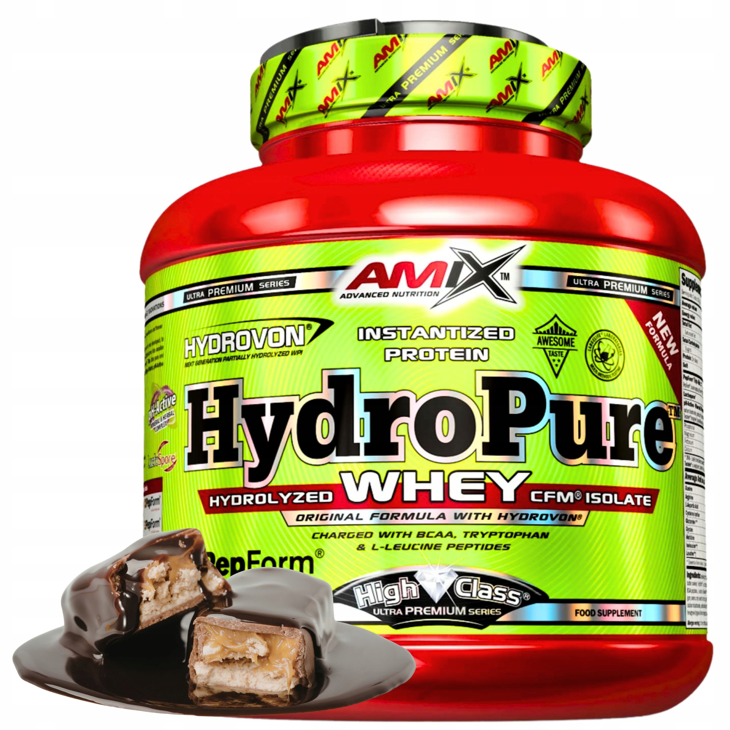 Protein Wph Amix HydroPure LactoSpore Příchuť Arašídový Krém 1,6 kg