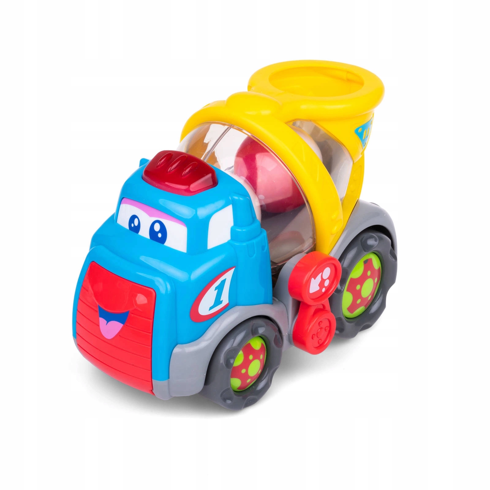 Piłeczkowy Benio betoniarka, Zabawki interaktywne śpiewający pojazd, Dumel Płeć chłopcy dziewczynki