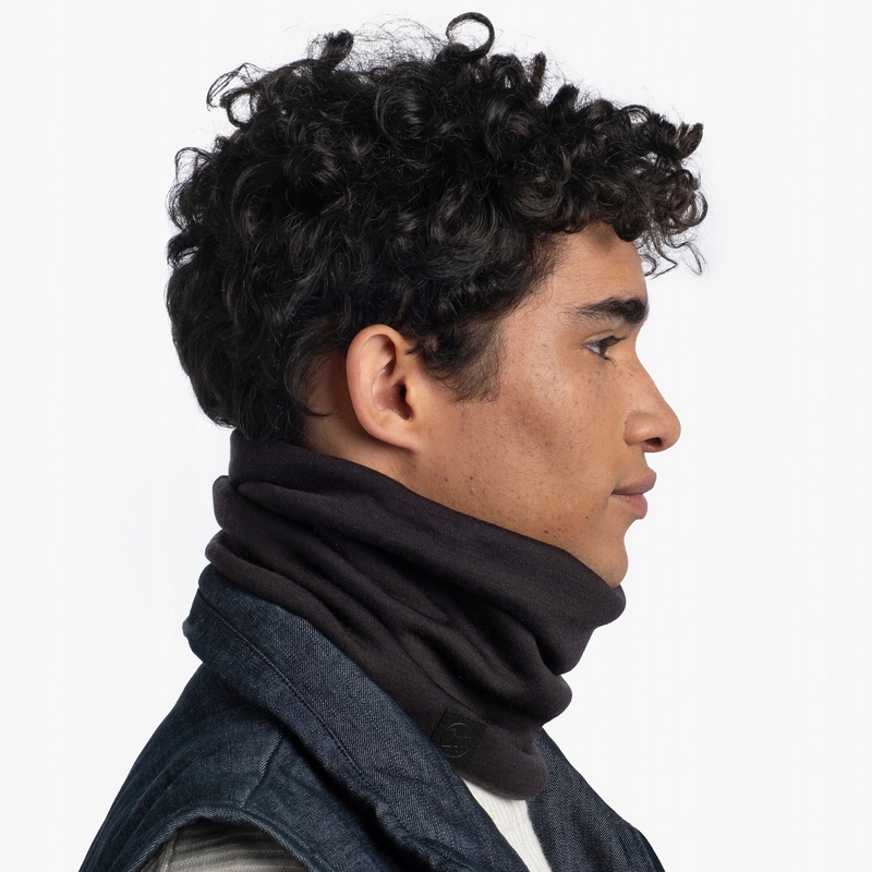 KOMIN CHUSTA BANDAMA WIELOFUNKCYJNA MERINO WOOL WEŁNA BUFF HEAVYWEIGHT Kolor czarny