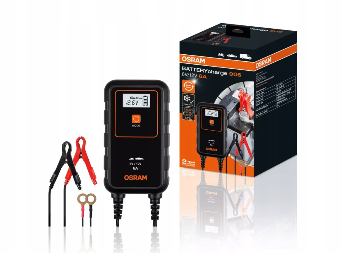Osram BATTERYcharge nabíjačka autobatérií pre 6V a 12V vozidlá, typ 906