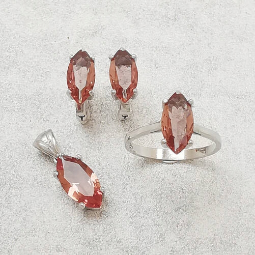 Komplet ze stříbra se sultánem