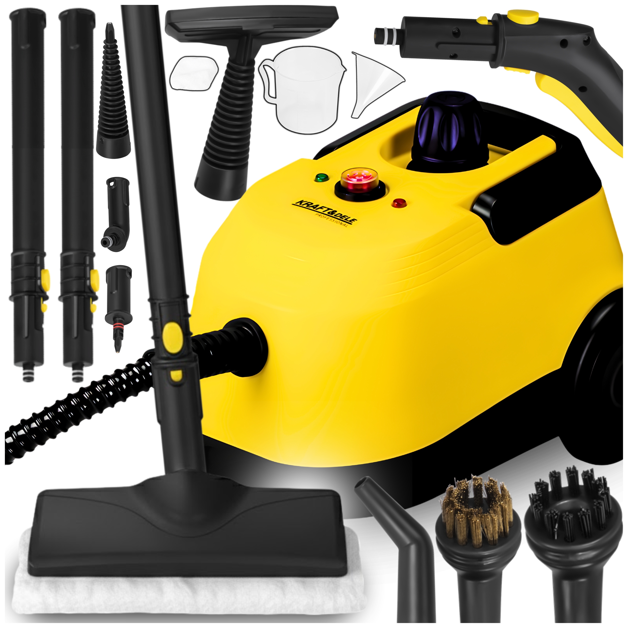 Myjka Parowa Czyścik Do Okien Mop Parowy Odkurzacz Zestaw Akcesoria 2100W