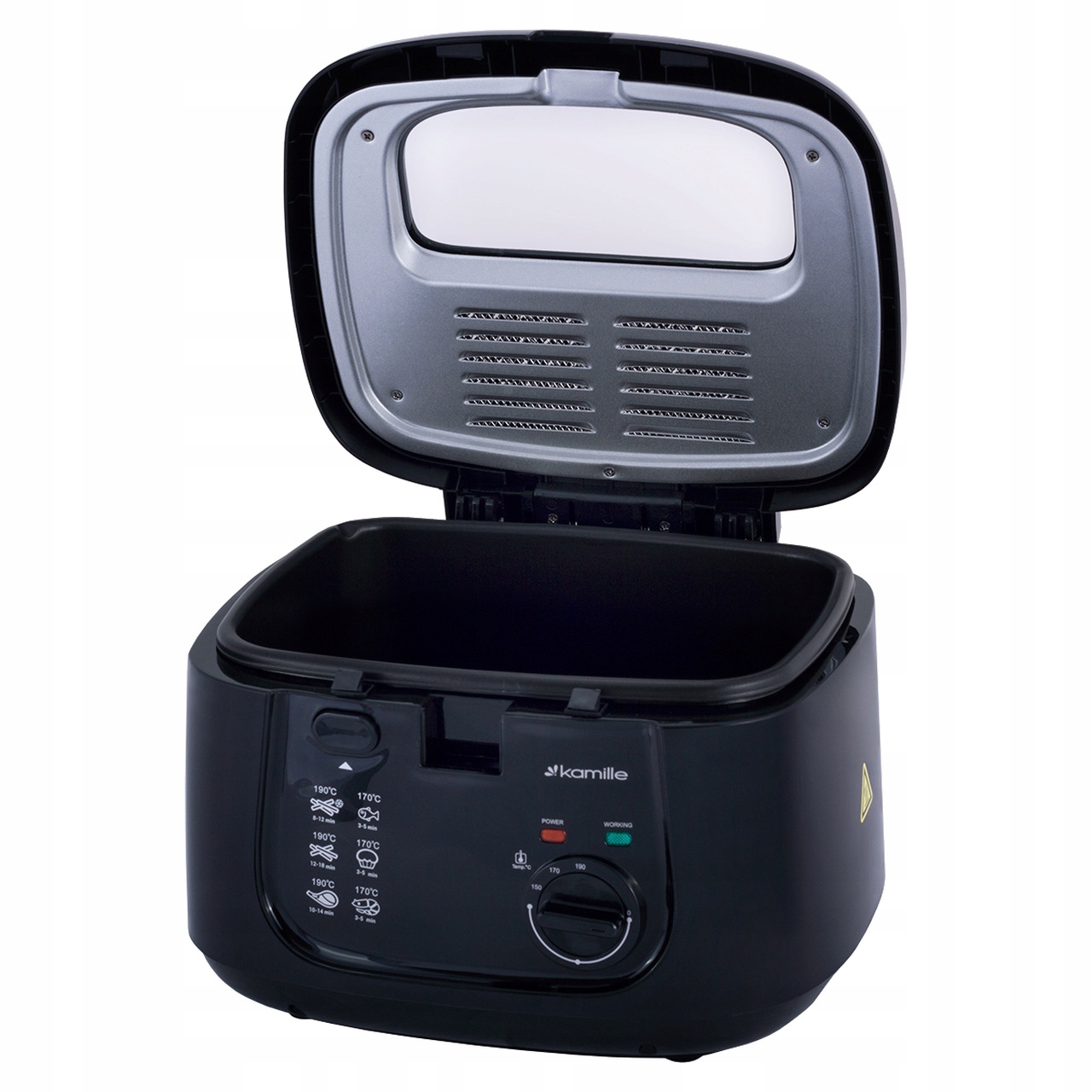 Mocna Frytkownica Frytownica Kompaktowa Duża 2,5 L Frytki Kurczaki 1800 W-Zdjęcie-0