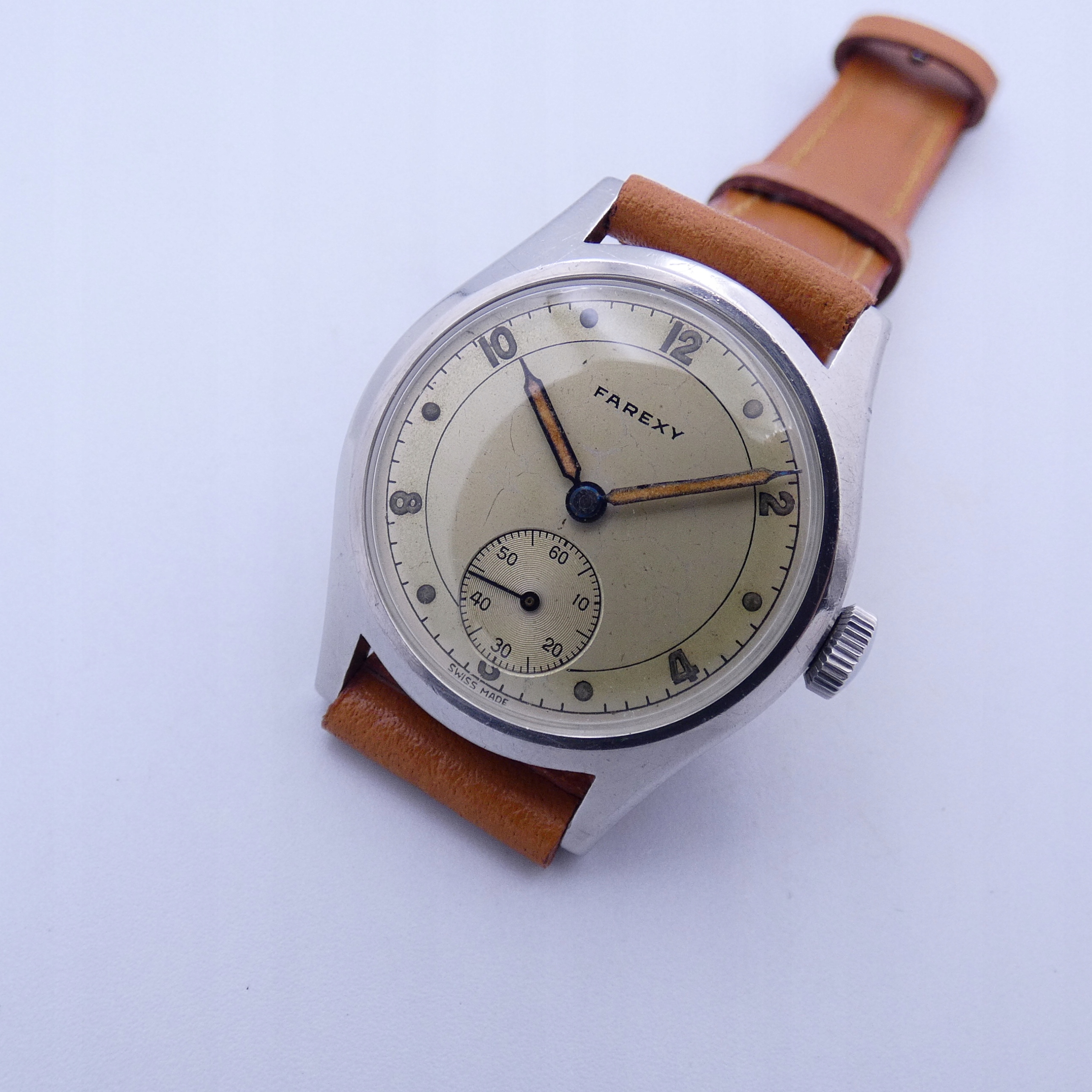 Stalowy FAREXY Sub-second RESOLUTE_ Vintage 50'e