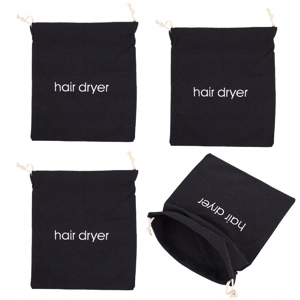 Hair Dryer Torba Wyjazdowa Czarny Wzor 4SZTUK