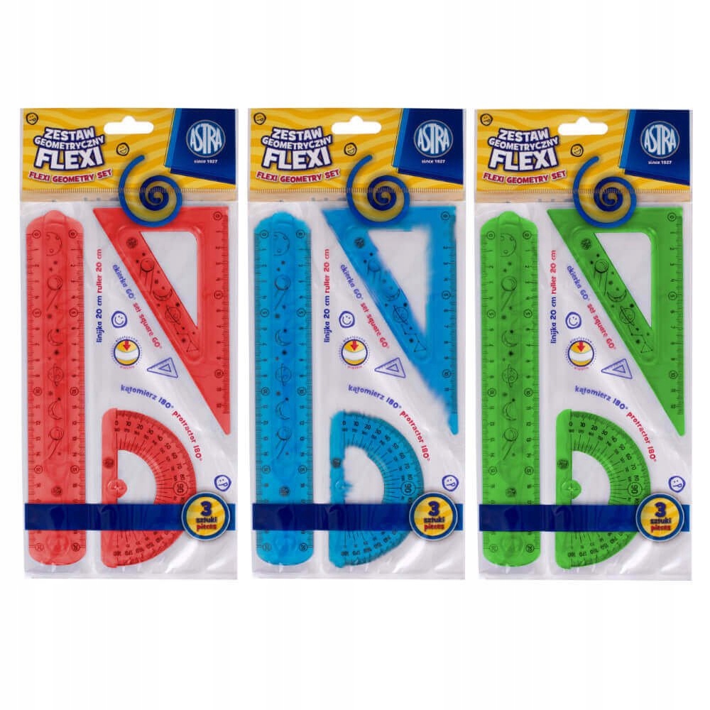 Zestaw geometryczny elastyczny gumowy 3el ASTRA Płeć chłopcy