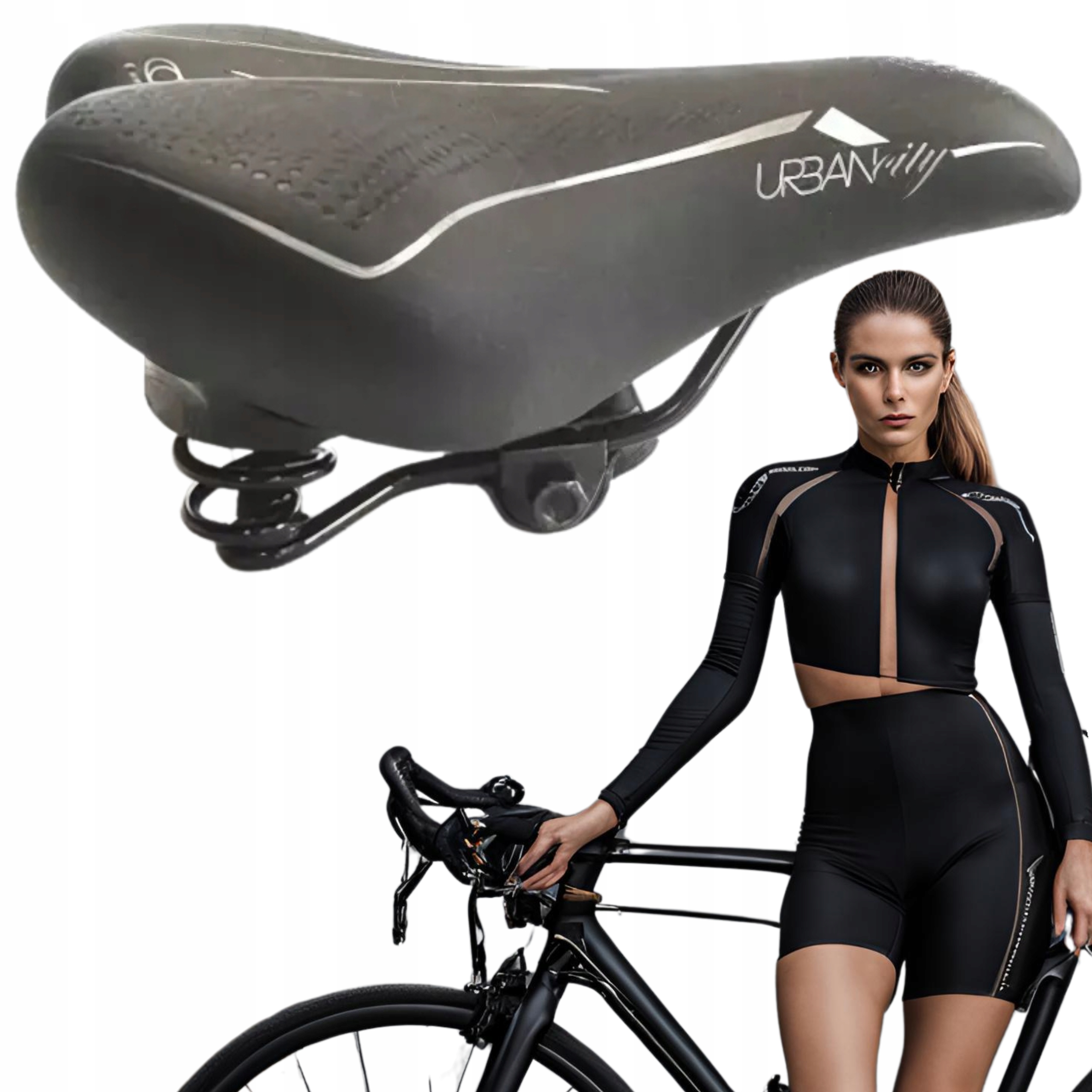 Siodełko rowerowe damskie siodło kanapa Komfort i styl do rowerów miejskich