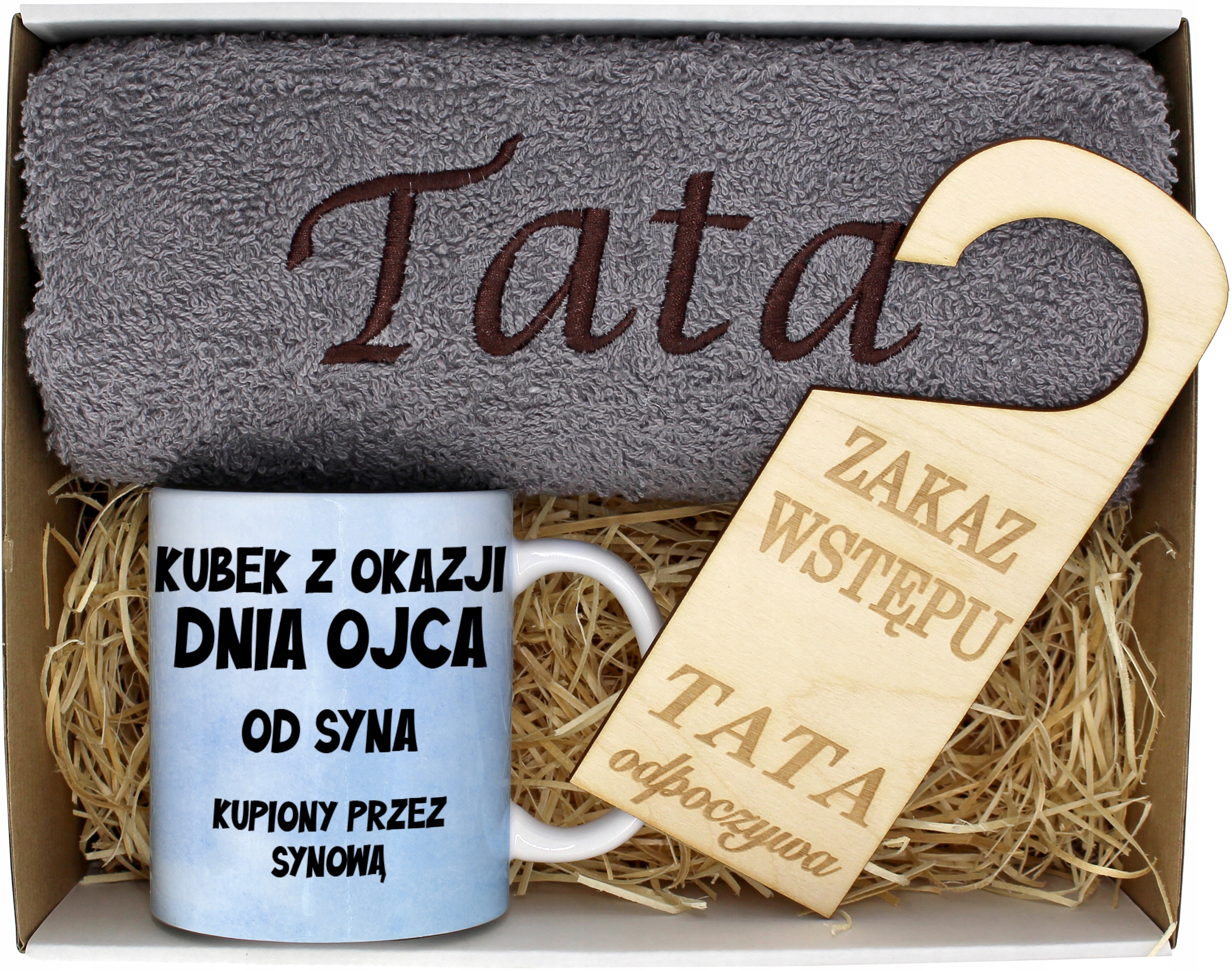 

Dzień Ojca Ręcznik Kubek Tata Taty Ojciec
