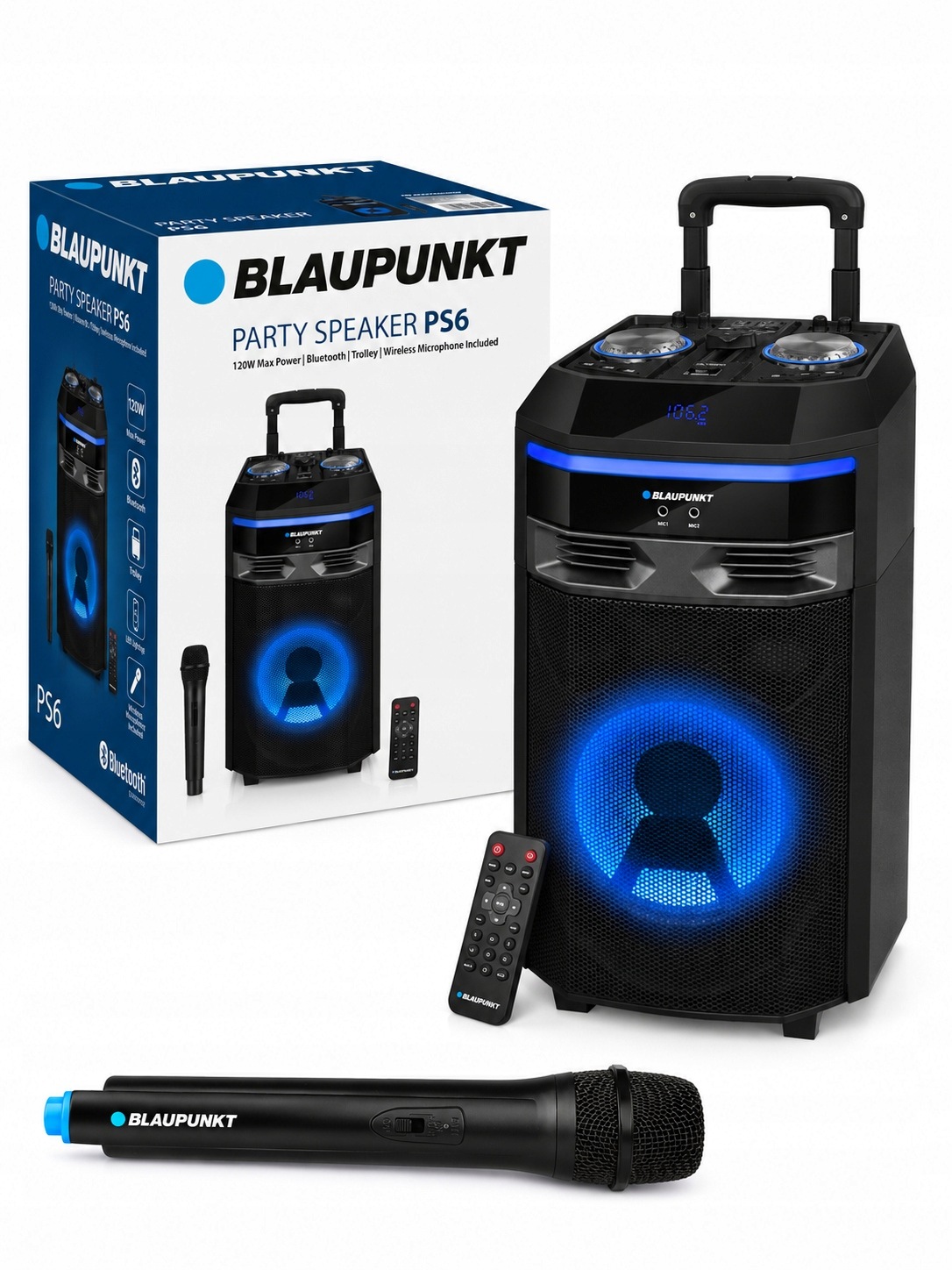 Audio systém reproduktor s Bluetooth a funkciou karaoke Blaupunkt PS6