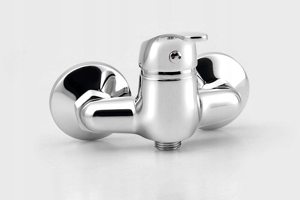 Bateria natryskowa ścienna rozstaw 100mm Marka Aqualine