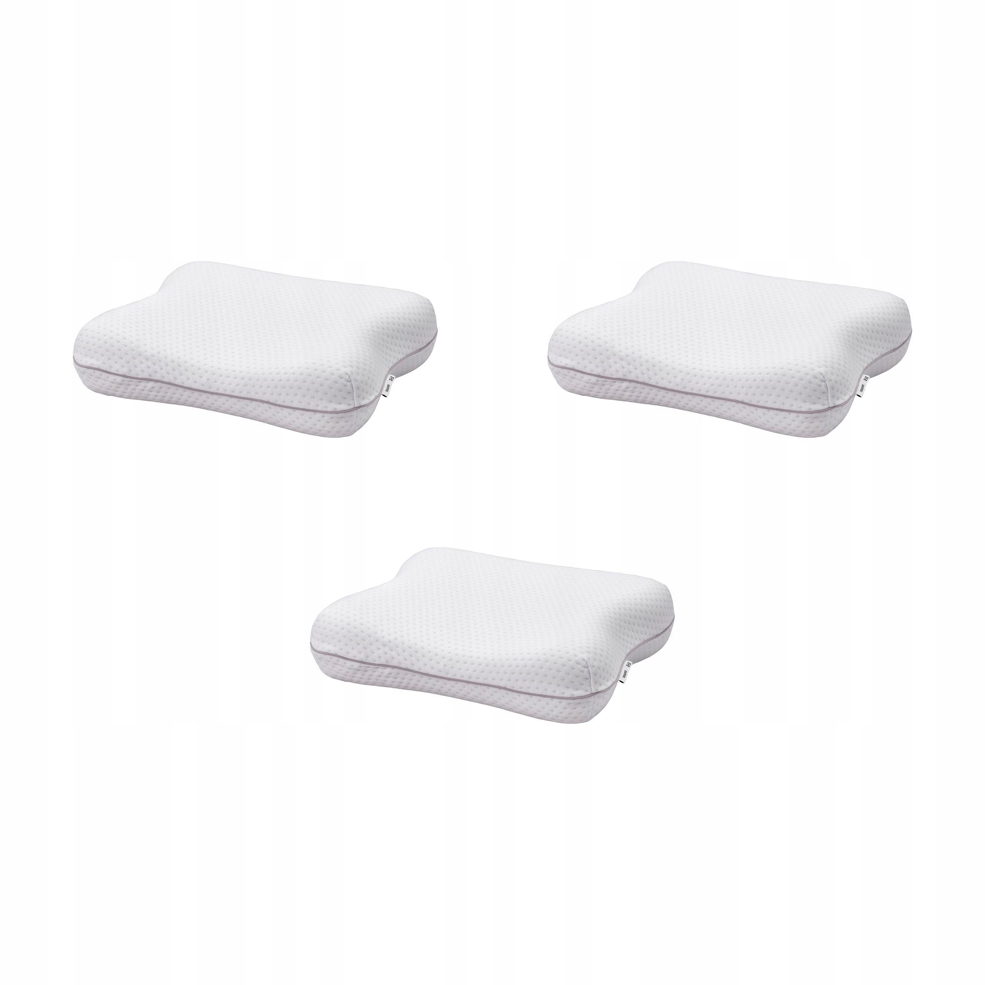 3 szt. Ergonomiczna Poduszka Memory 41x51 cm dla Zdrowego Snu