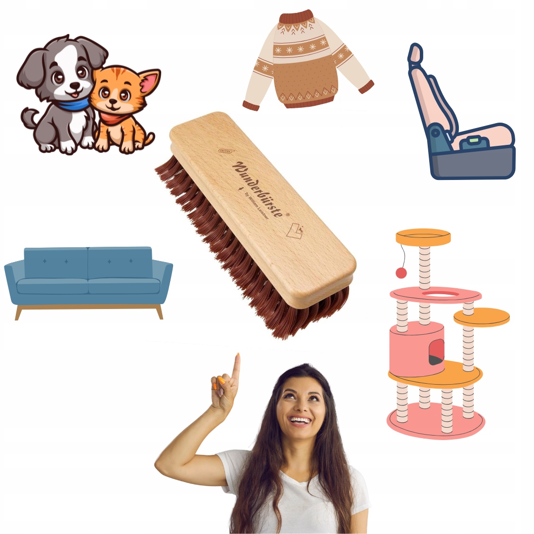 Levně Magický kartáč na čištění chlupů vlny a žmolkování nábytku