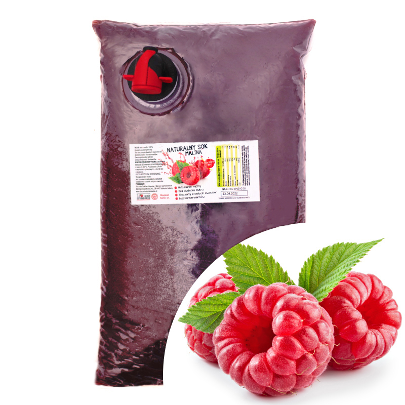

Sok z Malin 100% Malinowy NFCtłoczony naturalny 2l
