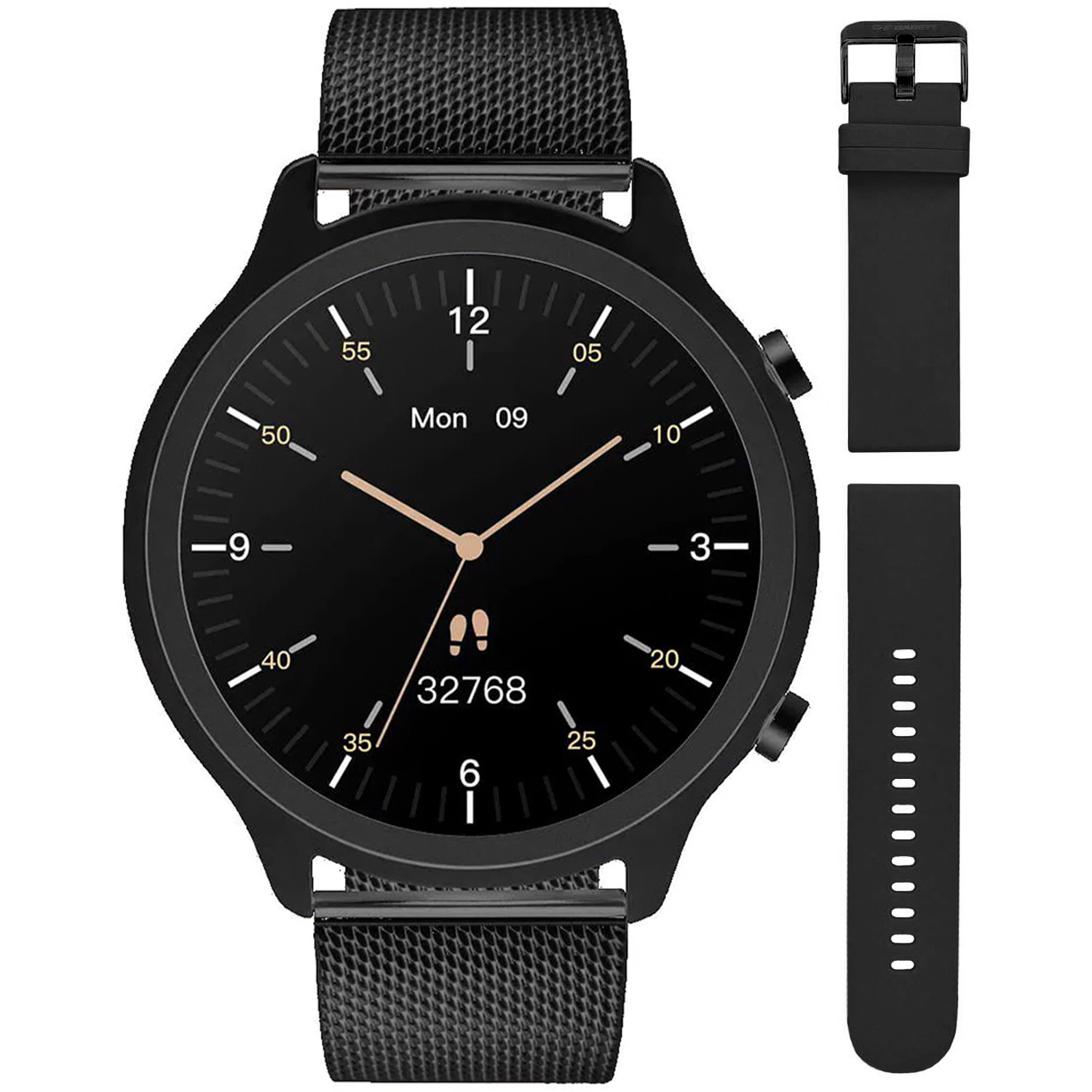 Chytré Hodinky Garett Bonita 5904238485507, černý náramek řemínek