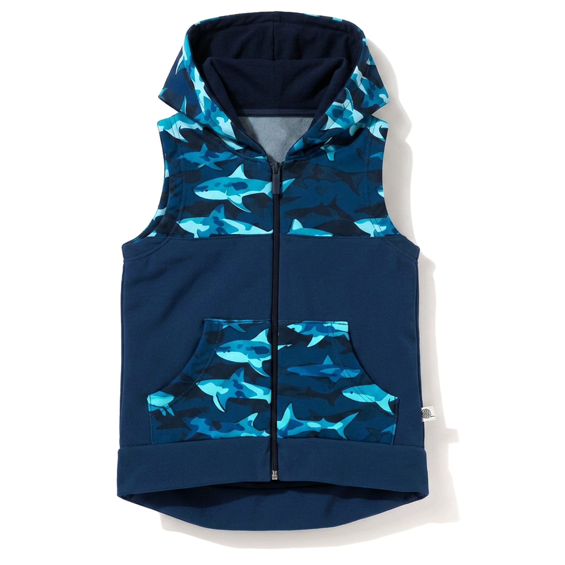 TuSzyte Kamizelka dziecięca z kapturem, softshell, bezrękawnik R.116/122