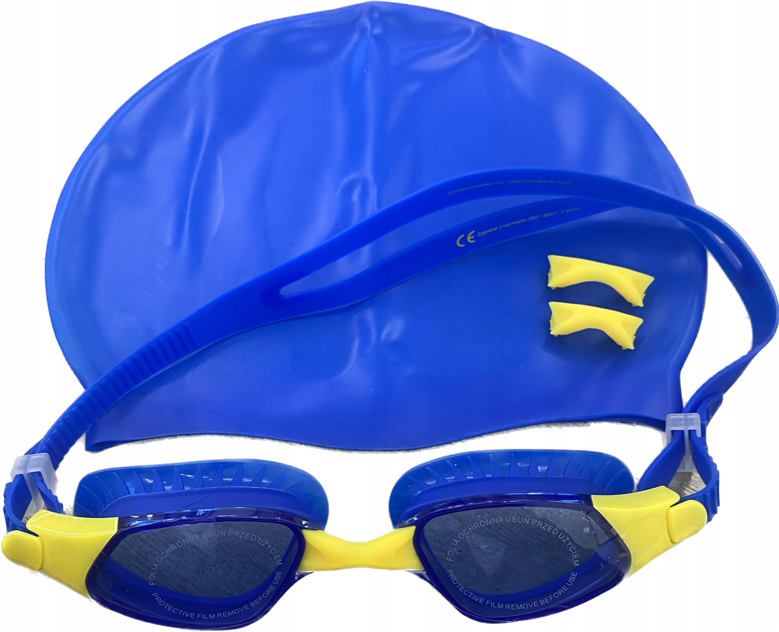 Seven For 7 Zestaw akcesoriów do pływania okulary czepek etui niebieski