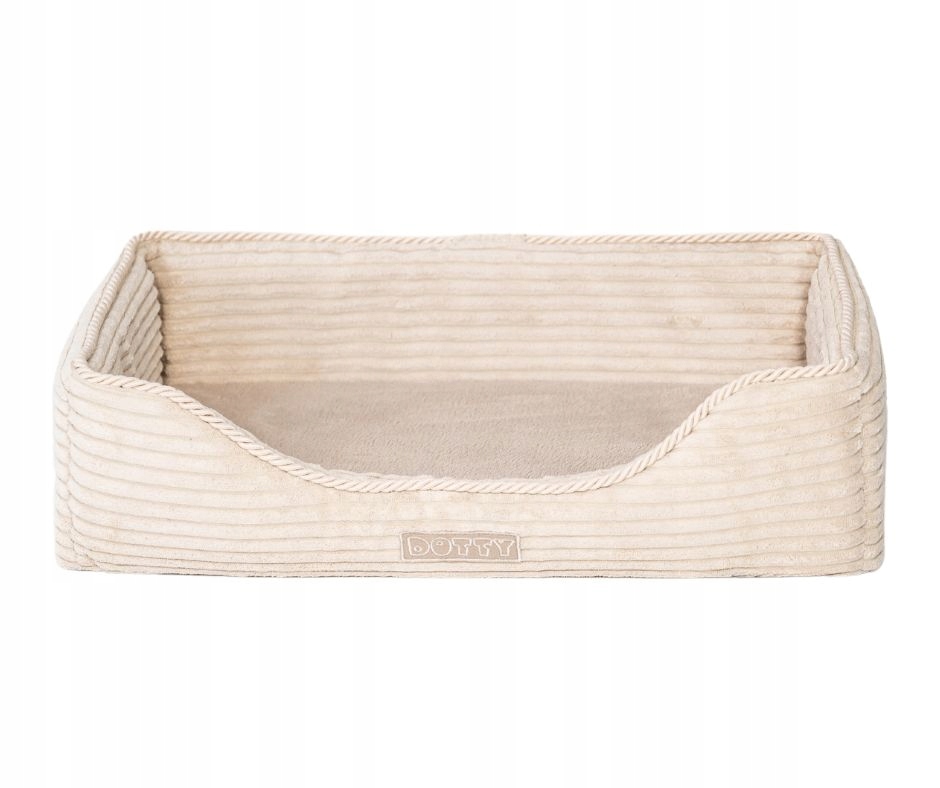 Levně Pelíšek pro kočky na parapet, úzké Dotty, pěna Memory, krémový samet