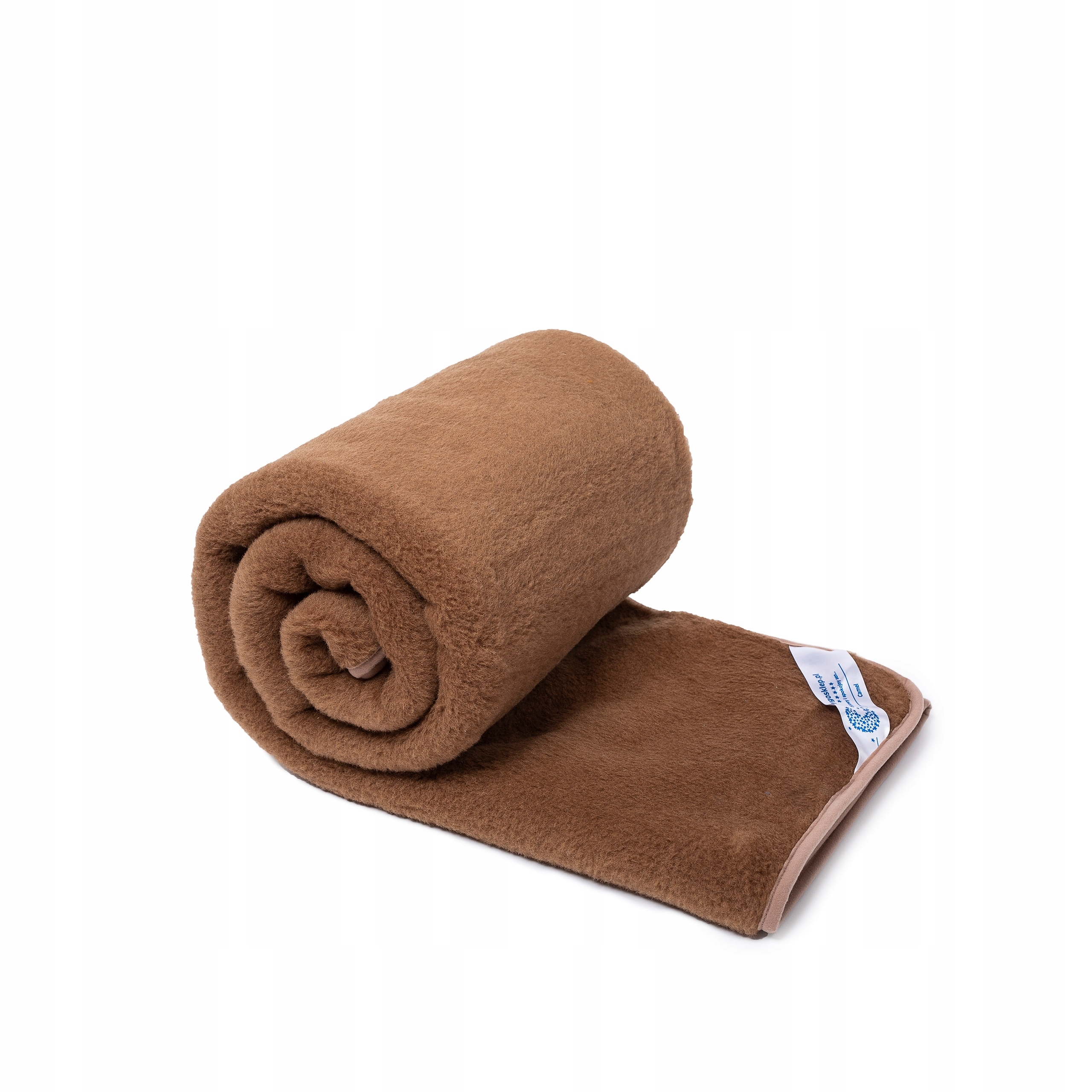 Vlněná Deka 200x200 Camel Hnědá Camel Tmavý Woolmark