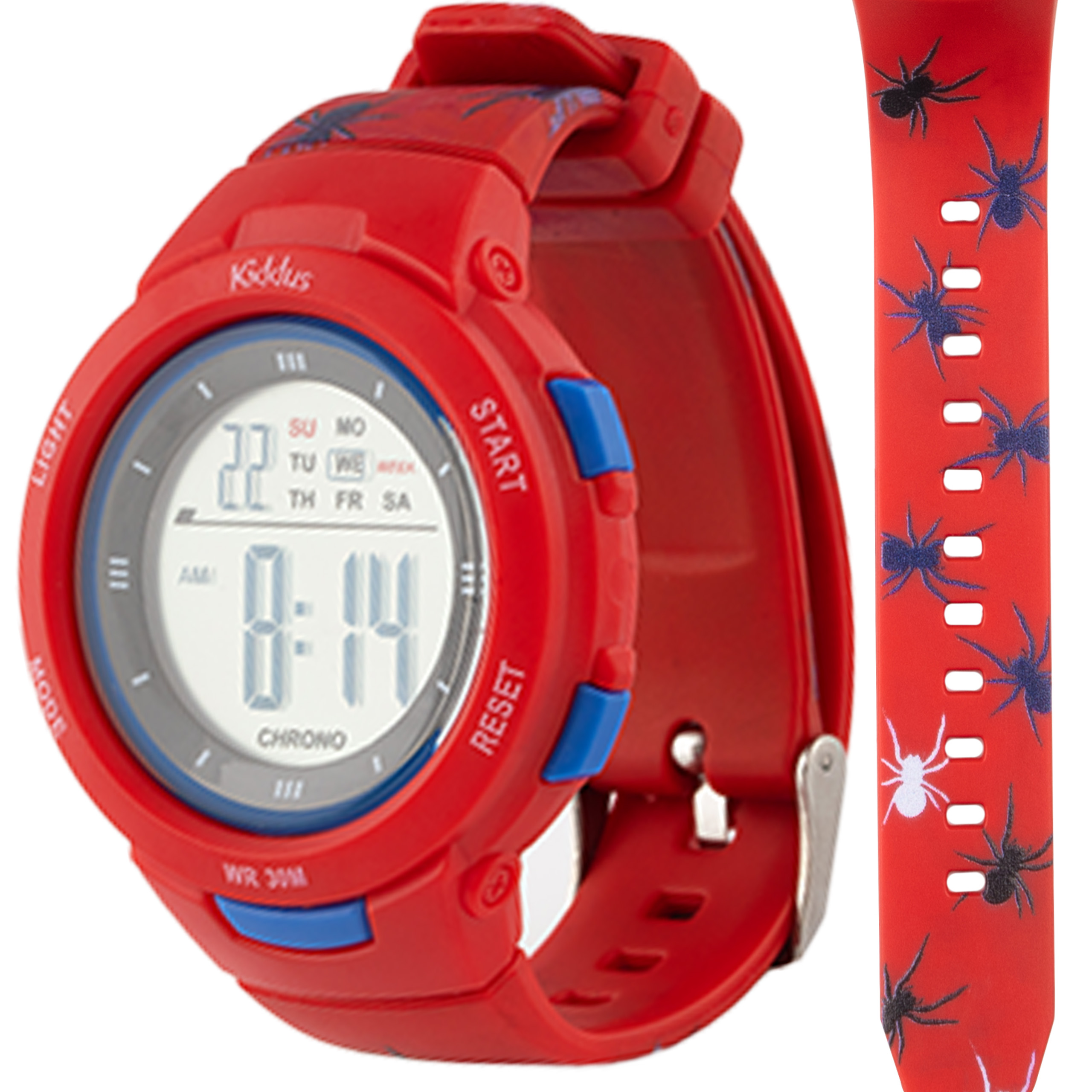 Zegarez cyfrowy Kiddus - Pająki