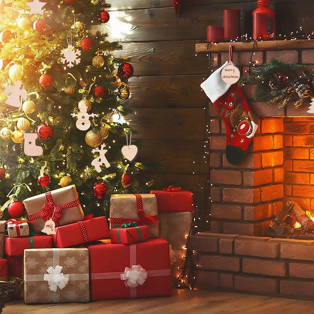 BOMBKI DO MALOWANIA DREWNIANE ZAWIESZKI ŚWIĄTECZNE FARBY DIY prezent dzieci Płeć Brak informacji chłopcy dziewczynki unisex