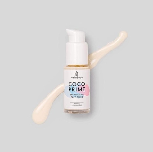 Rozjasňující podkladová báze na obličej HelloBody Cocos Prime 100% přírodní
