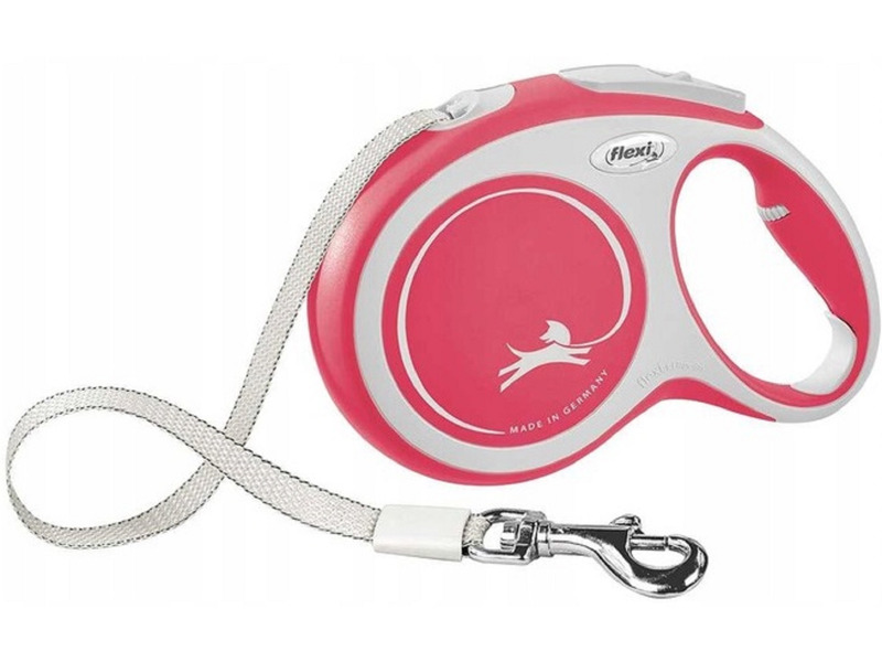 Smycz Flexi New Comfort L (8 m 50 kg) Czerwony