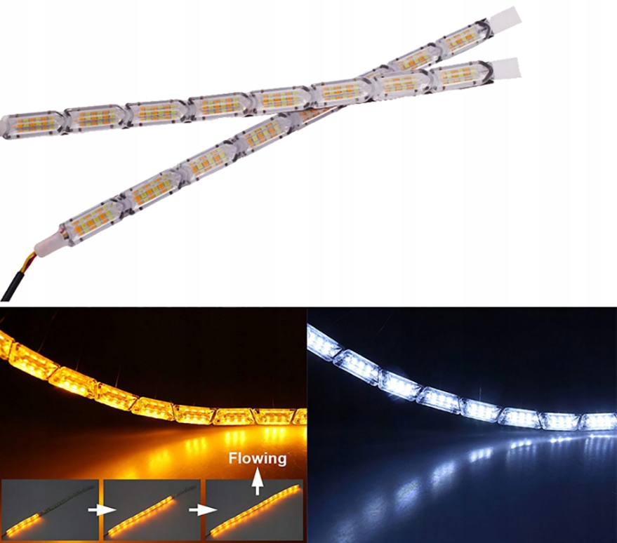 Światła dzienne DRL LED z dynamicznym kierunkiem