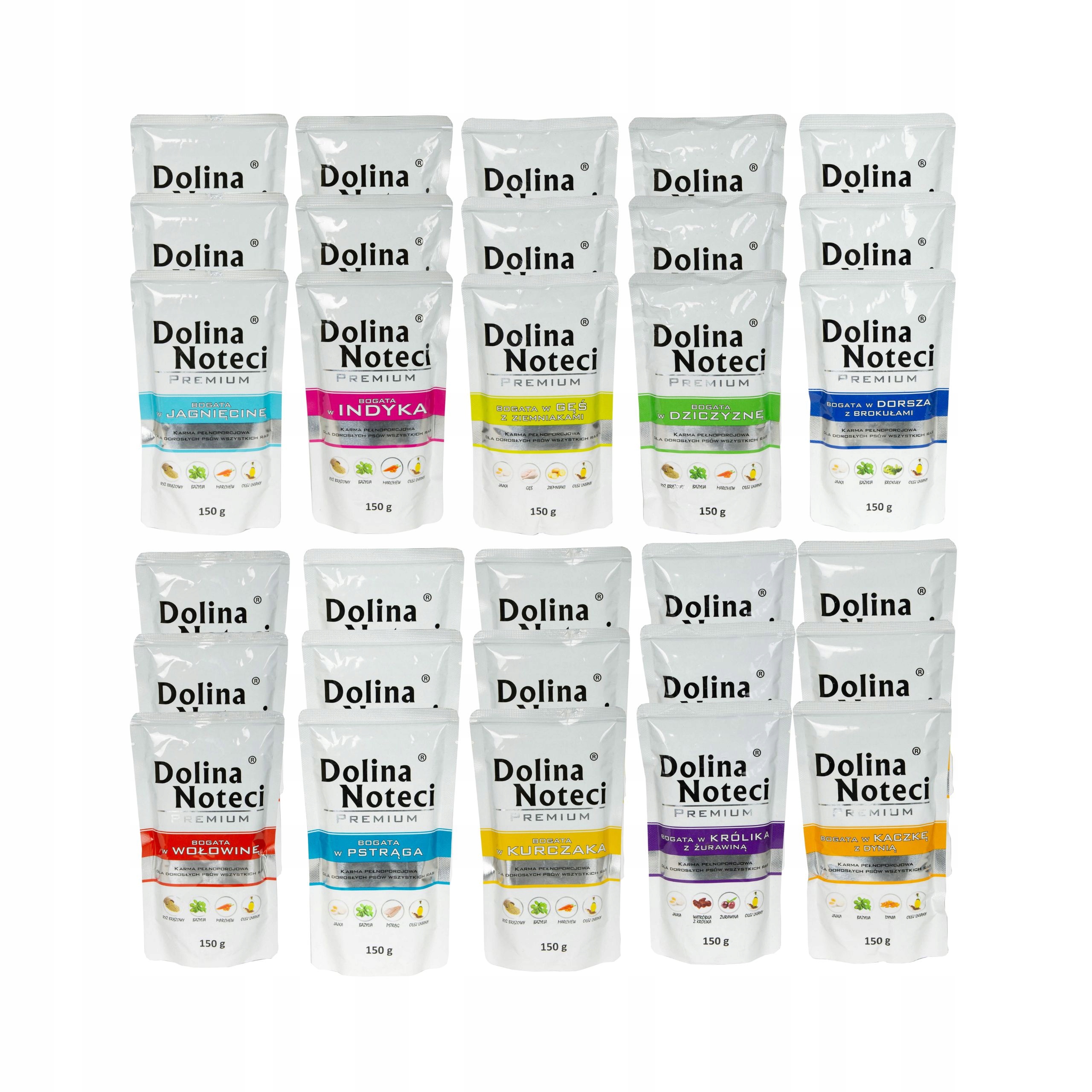 Dolina Noteci Premium Mokra Karma Dla Psa MIX Smaków 100x150g