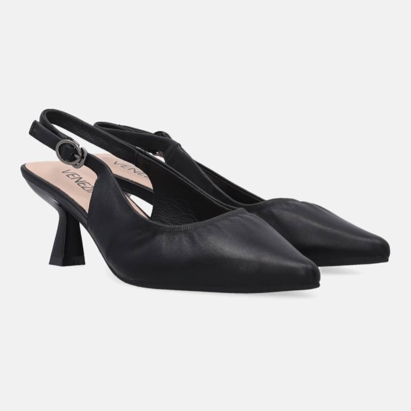 Venezia V408-04187-01BLA černé lodičky vel.36 s nařaseným svršek Kochland