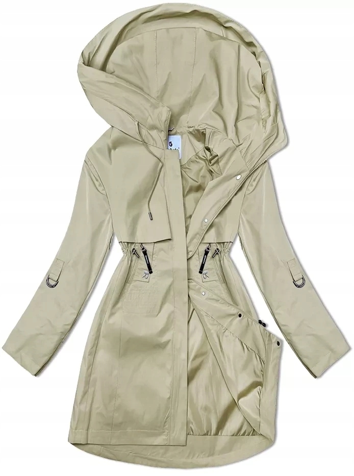 Tenký Kabát LU98022# Béžový L (40)