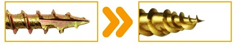 WKRĘTY CIESIELSKIE DO DREWNA TORX 5x60 DOMAX STOŻKOWE 200szt. Długość wkręta 51 mm